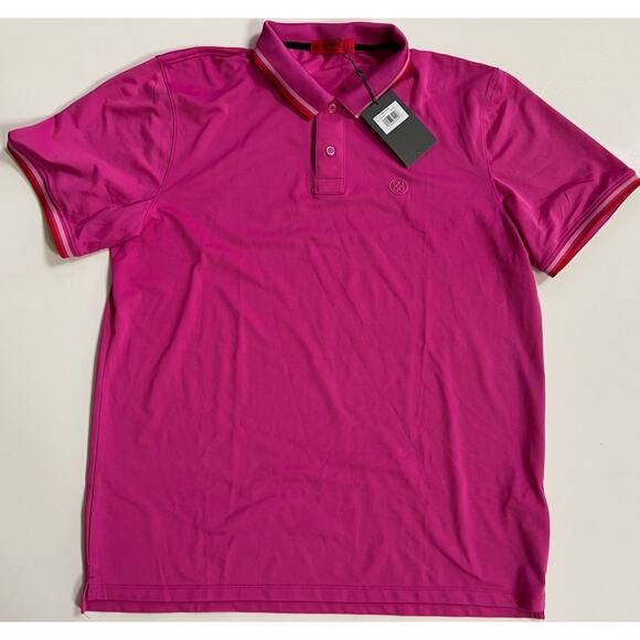 G/Fore Polo Shirt Fuchsia G4MF23K061B Men's Size XL NWT - Picture 1 of 9